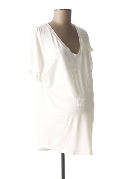 T-shirt / Top maternité blanc MUM OF THE WORLD BY GRIET pour femme