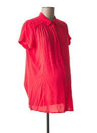 Chemisier maternité manches courtes rose POMKIN femme