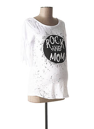 T-shirt / top maternité col rond noir OHMA ! femme