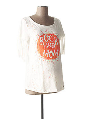 T-shirt / top maternité col rond orange OHMA ! femme