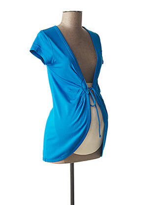Gilet maternité coupe cintrée bleu QUEEN MUM femme