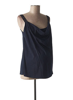 Chemisier maternité fines bretelles bleu POMKIN femme
