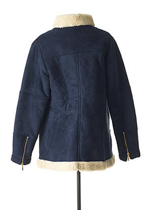 Manteau maternité manches longues bleu POMKIN femme