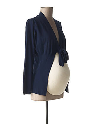 Gilet maternité bleu MENONOVE pour femme