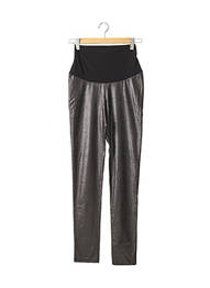 Pantalon maternité stretch gris FRAGILE femme