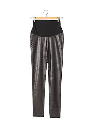 Pantalon maternité stretch gris FRAGILE femme
