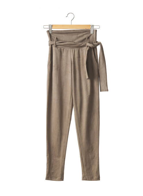 Pantalon maternité poches beige FRAGILE femme