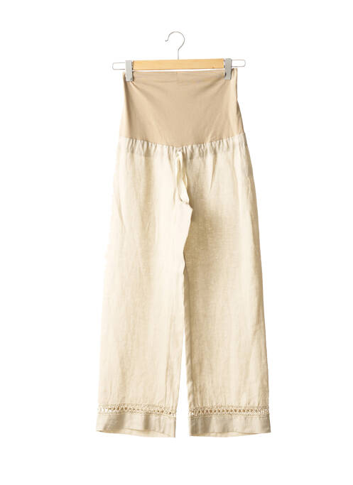 Pantalon maternité beige MENONOVE pour femme