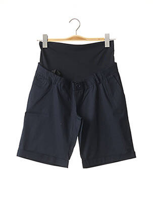 Short / bermuda maternité tissage popeline bleu MENONOVE femme