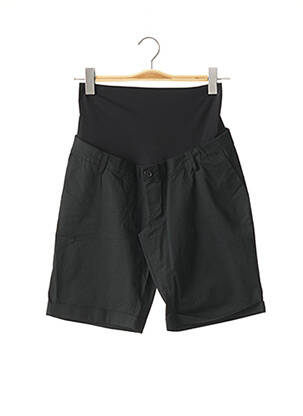 Short / bermuda maternité tissage popeline noir MENONOVE femme