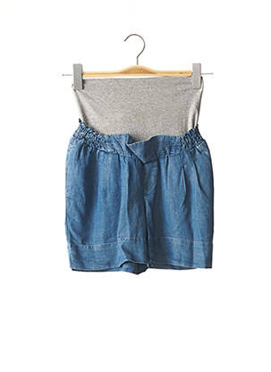 Short / bermuda maternité stretch bleu LOVE2WAIT femme
