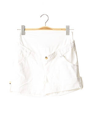 Short / bermuda maternité stretch blanc MENONOVE femme