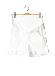 Short / bermuda maternité poches blanc MENONOVE femme