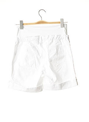 Short / bermuda maternité tissage popeline blanc MENONOVE femme