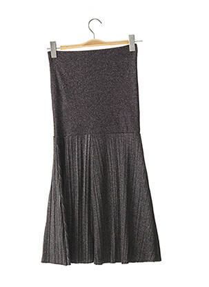 Jupe mi-longue coupe évasée gris LOVE2WAIT femme