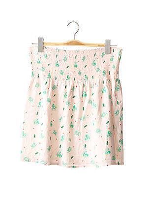 Jupe maternité imprimé fantaisie rose POMKIN femme