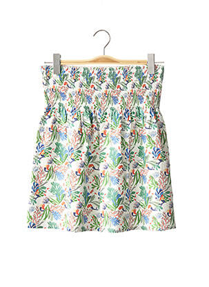 Jupe maternité tissage popeline vert POMKIN femme