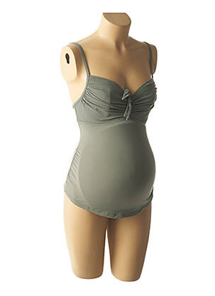 Maillot de bain maternité stretch vert CACHE COEUR femme