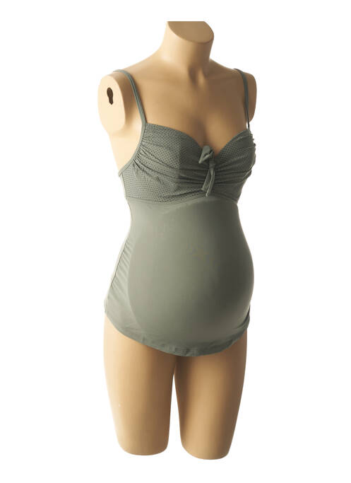 Maillot de bain maternité stretch vert CACHE COEUR femme
