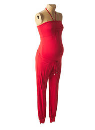 Combinaison maternité stretch orange MENONOVE femme