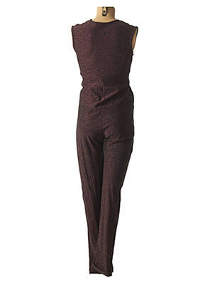Combinaison maternité stretch marron FRAGILE femme
