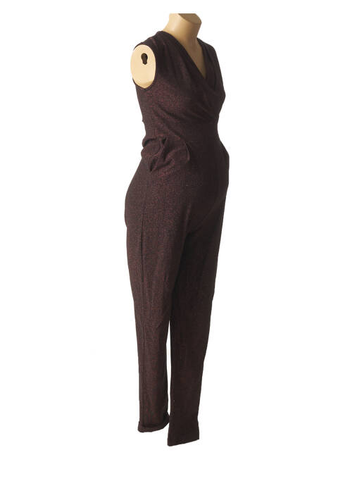 Combinaison maternité stretch marron FRAGILE femme