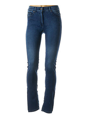 Jeans coupe slim slim taille haute bleu COUTURIST femme