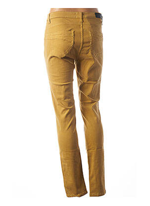 Pantalon slim stretch taille normale jaune COUTURIST femme