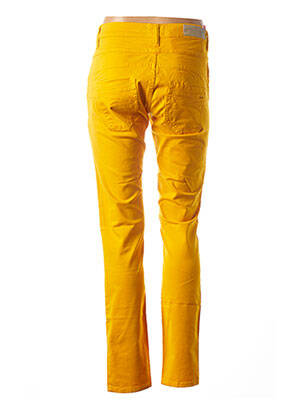Pantalon slim stretch taille normale jaune COUTURIST femme