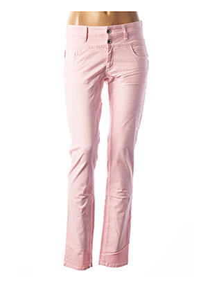 Pantalon slim stretch taille normale rose COUTURIST femme