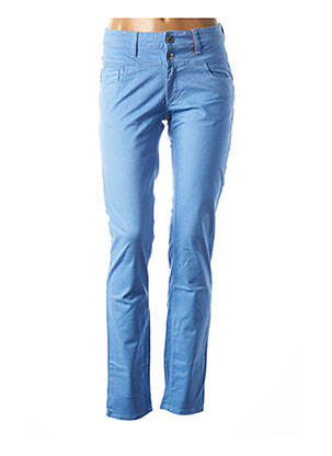 Pantalon slim stretch taille normale bleu COUTURIST femme