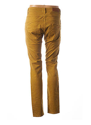 Pantalon slim stretch taille normale jaune COUTURIST femme