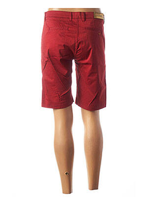 Bermuda coupe droite taille normale rouge COUTURIST femme
