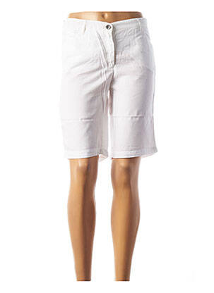 Bermuda coupe droite taille normale blanc COUTURIST femme