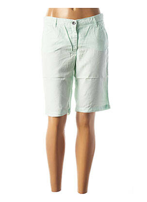 Bermuda coupe droite taille normale vert COUTURIST femme