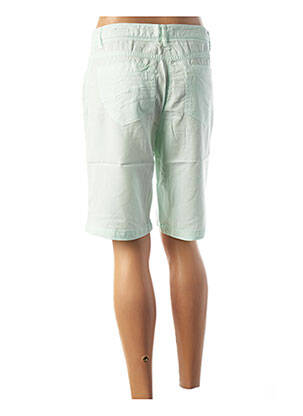 Bermuda coupe droite taille normale vert COUTURIST femme