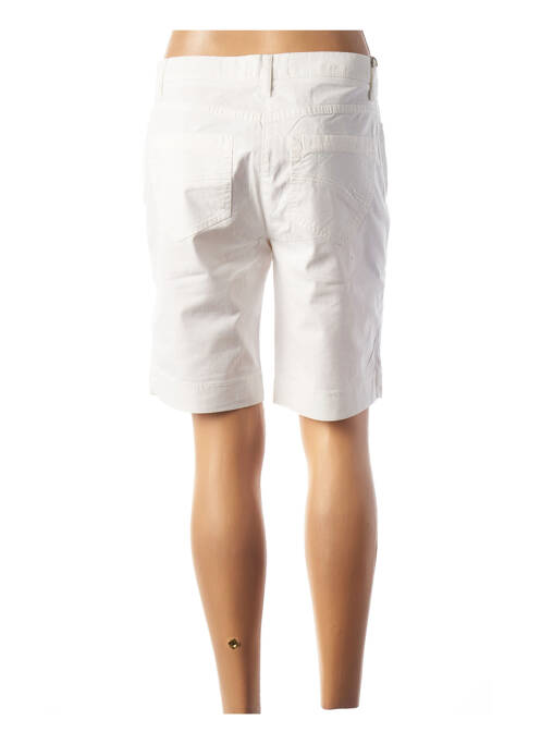 Bermuda tissage popeline taille normale blanc COUTURIST femme