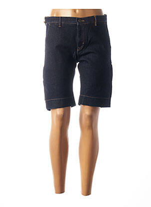 Bermuda coupe droite bleu COUTURIST femme