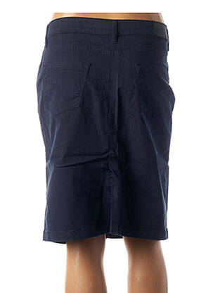 Jupe mi-longue coupe droite bleu COUTURIST femme