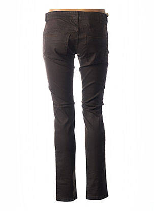 Pantalon slim taille basse taille basse marron COUTURIST femme