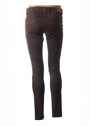 Pantalon slim taille basse taille basse marron COUTURIST femme