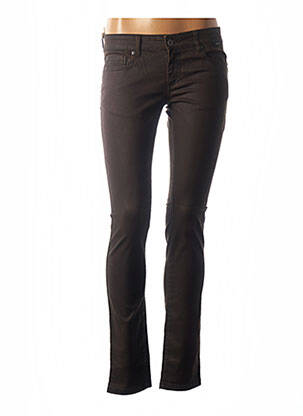 Pantalon slim taille basse taille basse marron COUTURIST femme
