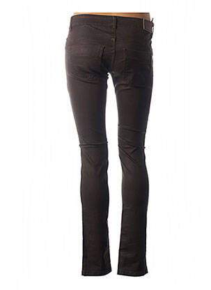 Pantalon slim taille basse taille basse marron COUTURIST femme