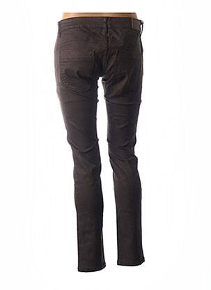 Pantalon slim taille basse taille basse marron COUTURIST femme