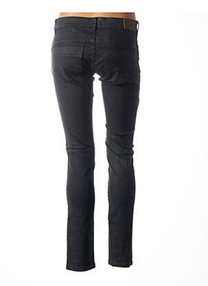Pantalon slim broderie rivets taille basse noir COUTURIST femme