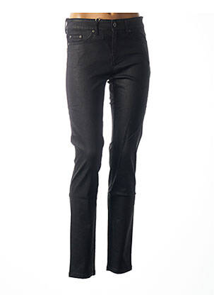 Pantalon slim broderie rivets taille basse noir COUTURIST femme