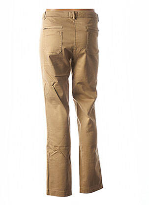 Pantalon droit stretch taille basse beige COUTURIST femme