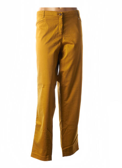 Pantalon droit jaune COUTURIST pour femme