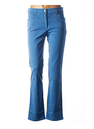 Pantalon droit stretch taille normale bleu COUTURIST femme