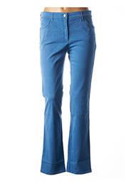 Pantalon droit stretch taille normale bleu COUTURIST femme